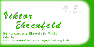 viktor ehrenfeld business card